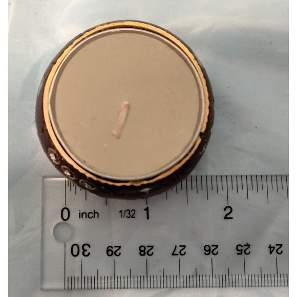 Mosaic Mirror Tealight Candle Holder Glass Tile Gold Glitter Bollywood - Picture 6 of 6